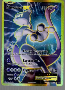 POKEMON XY EVOLUTIONS MEWTWO EX 103/108 FULL ART ULTRA RARE NM/LP - Image 1
