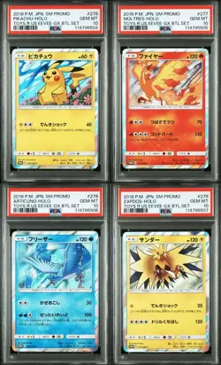 2018 Pokemon Japanese SM Promo Toys R Us Eevee Gx Battle Set Pikachu Holo PSA 10 - Image 1