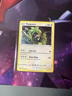 Pokemon TCG Sword & Shield Rayquaza SWSH029 Cosmos Holo Black Star Promo NM! - Image 1