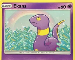 Rainbow Ekans 25/68 Hidden Fates (2019) Common Unique Art Pokemon TCG NM/M - Image 3