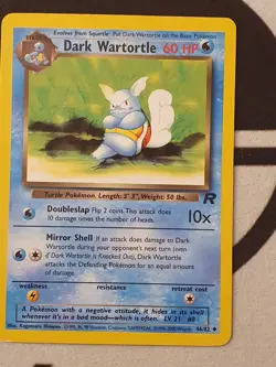Pokemon Karte Dunkles Schillok 46/82 Team Rocket Set Pokemon Dark Wartortle - Image 2