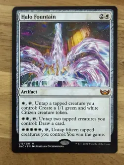 Halo Fountain - Streets of New Capenna Artifact Mythic White 015/281 Wizards MTG - Image 1