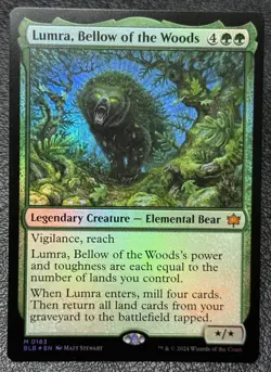 Lumra, Bellow of the Woods 183 Foil Mythic - Magic the Gathering: Bloomburrow NM - Image 1