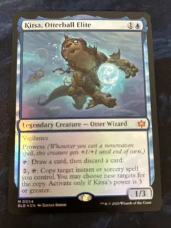 Kitsa, Otterball Elite Bloomburrow Foil NM-M Unplayed MTG 0054 - Image 1