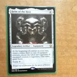 Magic: The Gathering Helm of the Host Dominaria Rare Artifact Equipment 217 - Image 1