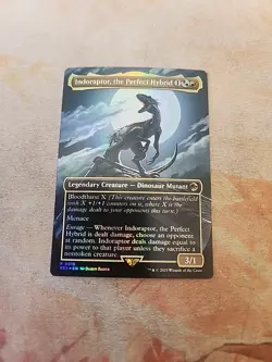 Indoraptor, The Perfect Hybrid Borderless Foil Universes Beyond Jurassic... - Image 1