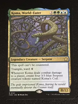 MTG Foundations Koma, World-Eater 0121 NM Rare - Image 1
