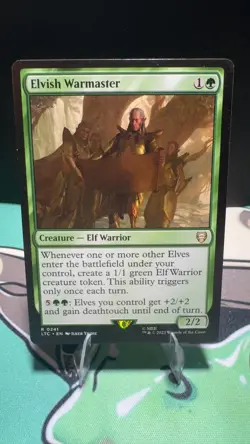 Elvish Warmaster 241 Commander: LOTR Magic: The Gathering LP - Image 1