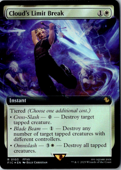 Cloud's Limit Break (Extended Art) R Commander: FINAL FANTASY 103 FOIL Near Mint - Image 1