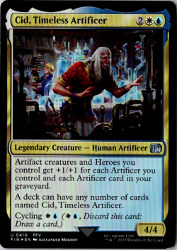 Cid, Timeless Artificer (0410) U FINAL FANTASY 410 FOIL Near Mint - Image 1