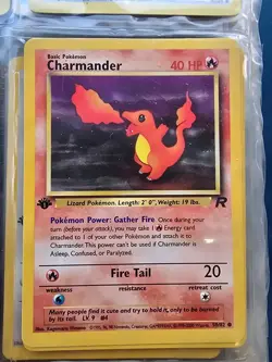 Pokemon TCG Team Rockets Charmander 1st Edition 50/82 - Image 1