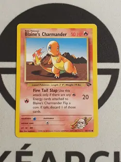 Blaine's Charmander 60/132 Gym Challenge Set Pokemon Karte TCG Pokemon Glumanda - Image 2