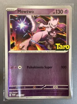 [NM] Mewtwo 283/SV-P Reverse Holo | Limited Pokemon Promo Taro Stamp Indonesian - Image 1