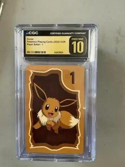2022 Pokemon Korean Eevee Paper Safari CGC 10 PRISTINE - Image 1
