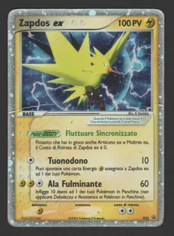 Zapdos ex Nintendo Black Star Promos 033 ITA - Carta Pokemon Promo - Image 1