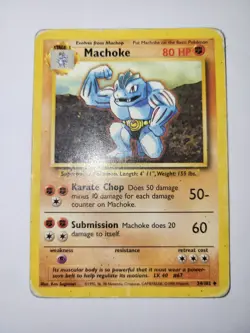 CARTE POKEMON - MACHOKE 34/102 SET de BASE - WIZARDS (FR) - Image 1