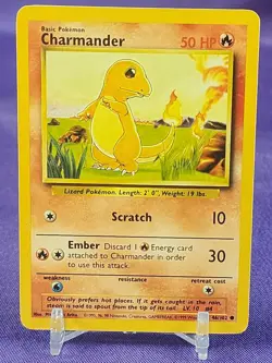 1999 Pokemon Base Set Charmander (46/102) Rare Card - Image 1