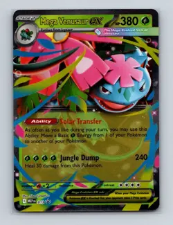 Mega Venusaur ex 013 Pokemon Scarlet & Violet Black Star Promo Card NM+ - Image 1