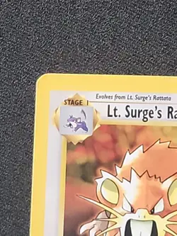 Lt. Surge’s Raticate 51/132 Gym Heroes – LP Condition – Vintage Pokemon TCG Card - Image 2