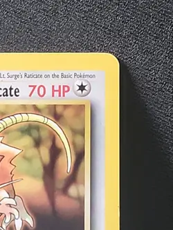 Lt. Surge’s Raticate 51/132 Gym Heroes – LP Condition – Vintage Pokemon TCG Card - Image 4
