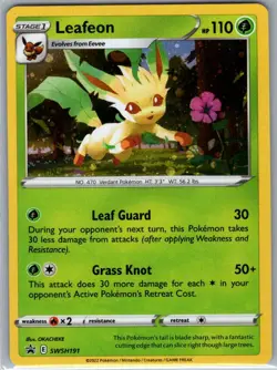 Leafeon SWSH191 Holo SWSH: Sword & Shield Promo Cards - Pokemon Card - NM - Image 1