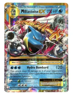Mega Blastoise-EX holographic card from the 2016 Pokemon Trading Card Game XY—Ev - Image 1