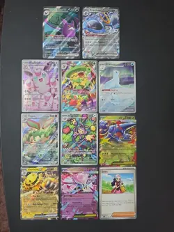 Pokemon Illustration Rare and Ex Lot of 11 Cards Near Mint - Image 1