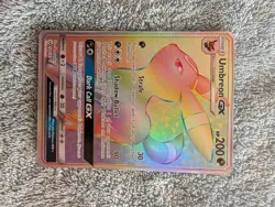 Pokemon Umbreon GX Full Art Ultra Rare Rainbow Holo Card 154/149 Sun and Moon - Image 1