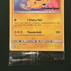 Pokemon TCG Ash’s Pikachu SM108 Sealed Black Star Promo Card - Image 3