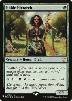 MTG - Noble Hierarch - The List - Light Play - Normal - Image 1