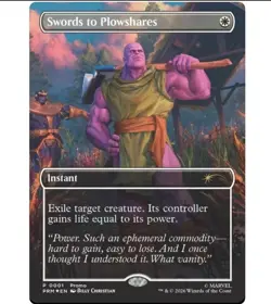 Magic the Gathering Thanos PSA Magazine Promo Swords Plowshares Marvel PREORDER - Image 1