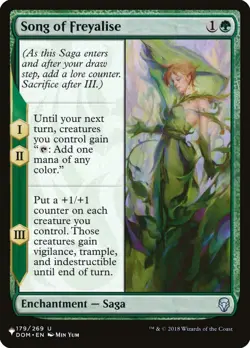 MTG Magic the Gathering Song of Freyalise (625/1308) The List NM - Image 1