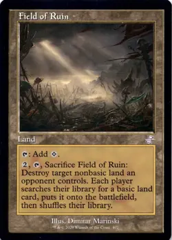 Field of Ruin RETRO FRAME Time Spiral Remastered Magic MTG NM - Image 1