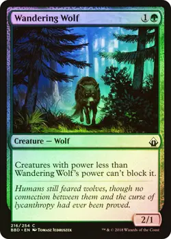 MTG FOIL Wandering Wolf - Battlebond #216 - Image 1