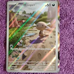 Pokemon Paldean Wooper 102/094 Phantasmal Flames Holo 60 HP - Image 1