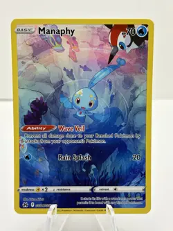 Manaphy - GG06/GG70 SWSH Crown Zenith Galarian Gallery Holo POKEMON TCG - Image 1