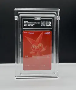 2025 Pokemon Black Bolt #171 Victini Black White Rare TAG 10 GEM MINT - Image 3