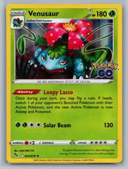 Venusaur Pokemon GO #003/078 Holo Rare - Image 1