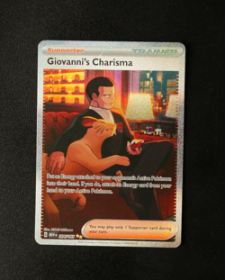 Pokemon Card TCG - Giovanni's Charisma 204/165 - S&V 151 - SIR - NM ⭐ - Image 1