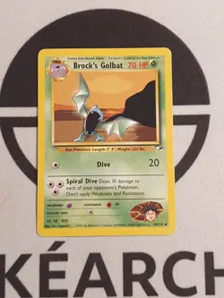 Brock's Golbat 39/132 Gym Heroes Set Pokemon Karte TCG Pokemon Rockos - Image 2