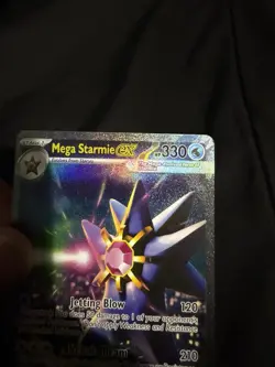 Pokemon TCG Mega Starmie EX 118/088 Perfect Order Black Star Mint Condition - Image 2