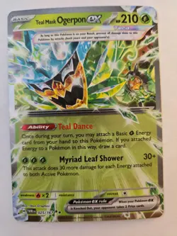 Teal Mask Ogerpon ex 025/167 Double Rare Twilight Masquerade NM/M Pokemon - Image 1