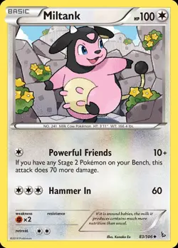 Pokemon Miltank (83/116) Flashfire LP - Image 1
