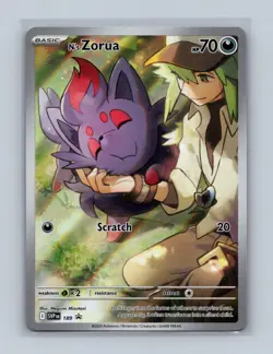 N's Zorua 189 Holo Promo Scarlet & Violet Promo Pokemon Holo Near Mint - Image 1