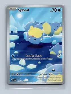 Spheal 199/191 Illustration Rare Surging Sparks Pokemon Holo Near Mint - Image 1