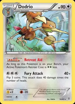 Pokemon Dodrio (56/115) Generations LP REVERSE HOLO - Image 1
