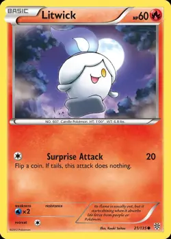 Pokemon Litwick (21/139) Plasma Storm LP - Image 1