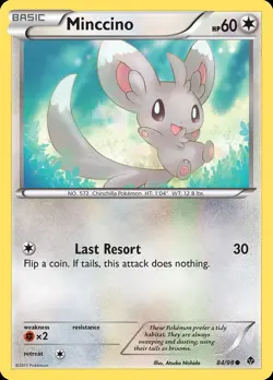 Pokemon Minccino (84/100) Emerging Powers LP - Image 1