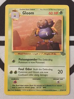 Pokemon Karte Duflor 37/64 Dschungel Set 1999 Jungle Pokemon TCG Gloom - Image 2