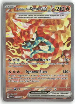 Pokemon Hearthflame Mask Ogerpon ex 212/167 SIR 2024 SV06: Twilight Masquerade - Image 1